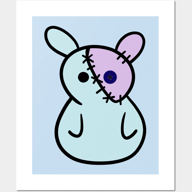 Misfit Bunny Doll Wall Art by Lobinha